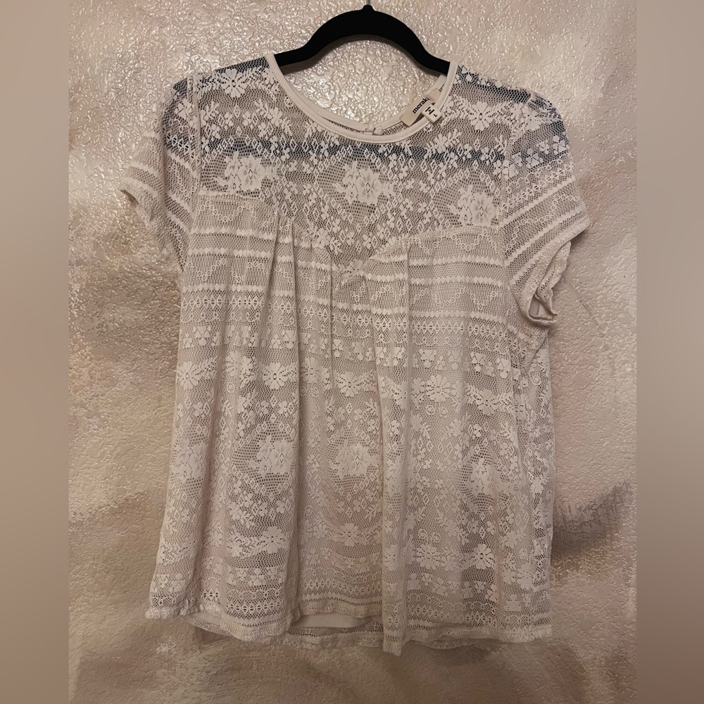 Cream white blouse